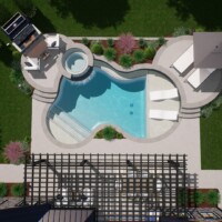 3D landscape and hardscape renderings.