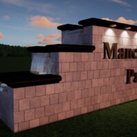 3D landscape and hardscape renderings.