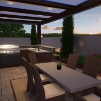 3D landscape and hardscape renderings.